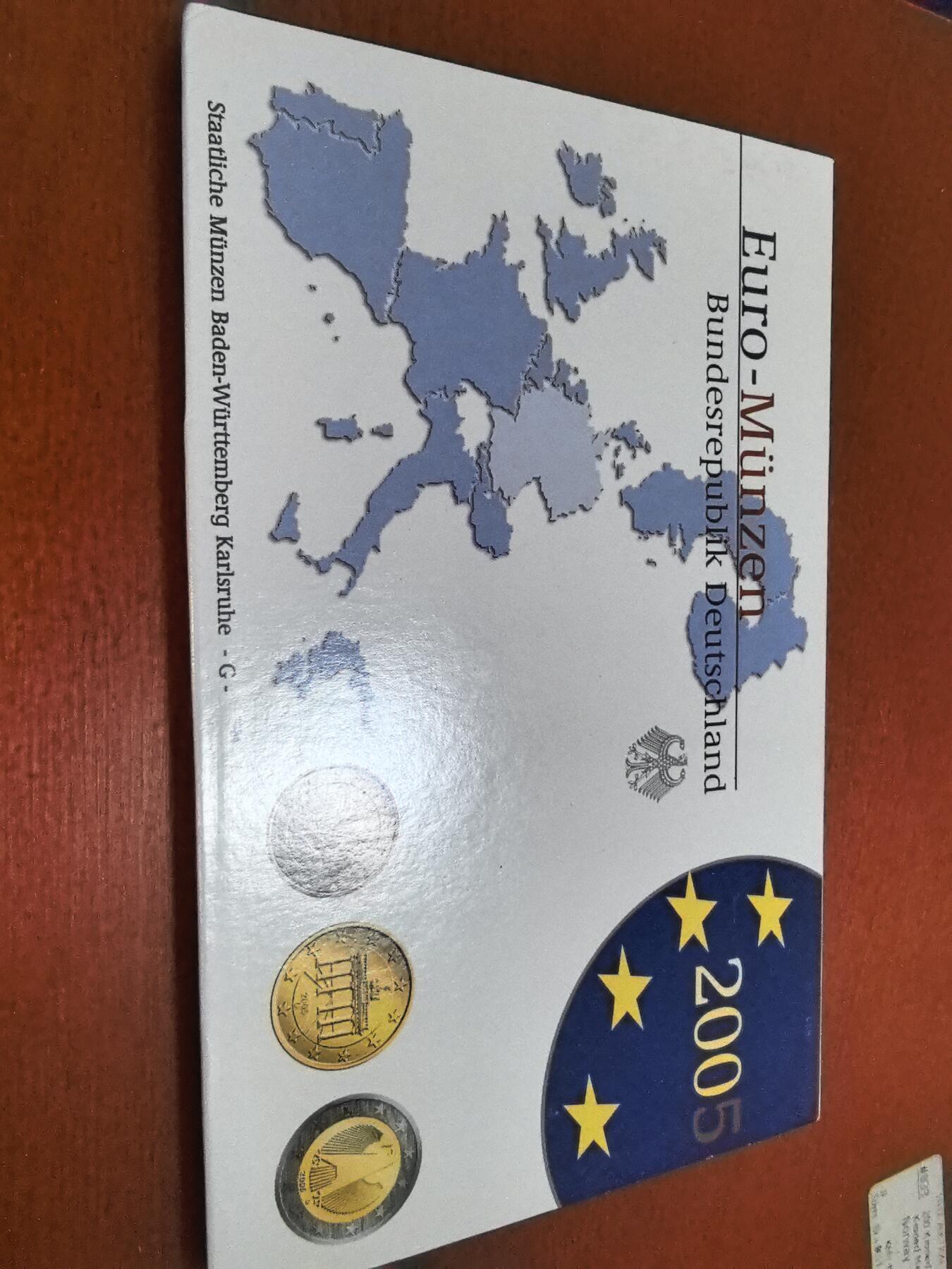 长老汇蛇年精选第四十九场拍卖 2005G德国8枚精制套币，面值3.88欧元，原厂外纸（2）