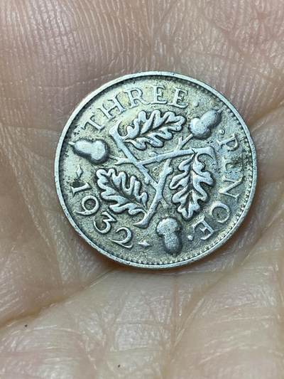 2025年第九十四场(总第一百二十场）外国好品散币(免佣金) - 英国🇬🇧1932年3便士银币(乔治五世第四版，500银)
