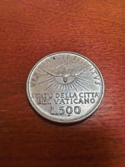 长老汇蛇年精选第四十九场拍卖 - 1958梵蒂冈教皇缺位500里拉银币