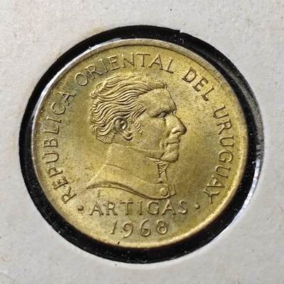 KK钱币收藏小铺 第342场 2月预留时间 周末发货 - 1968乌拉圭1比索 好品