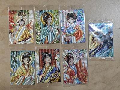 夜之极第三十一期 （9月20日周六晚9点截拍，欢迎竞拍） - 可可瑞听 六金钗+一神 粗闪裸卡