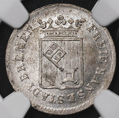 修遠堂世界钱币第八十五期 - NGC MS64 1840年不莱梅1格罗滕