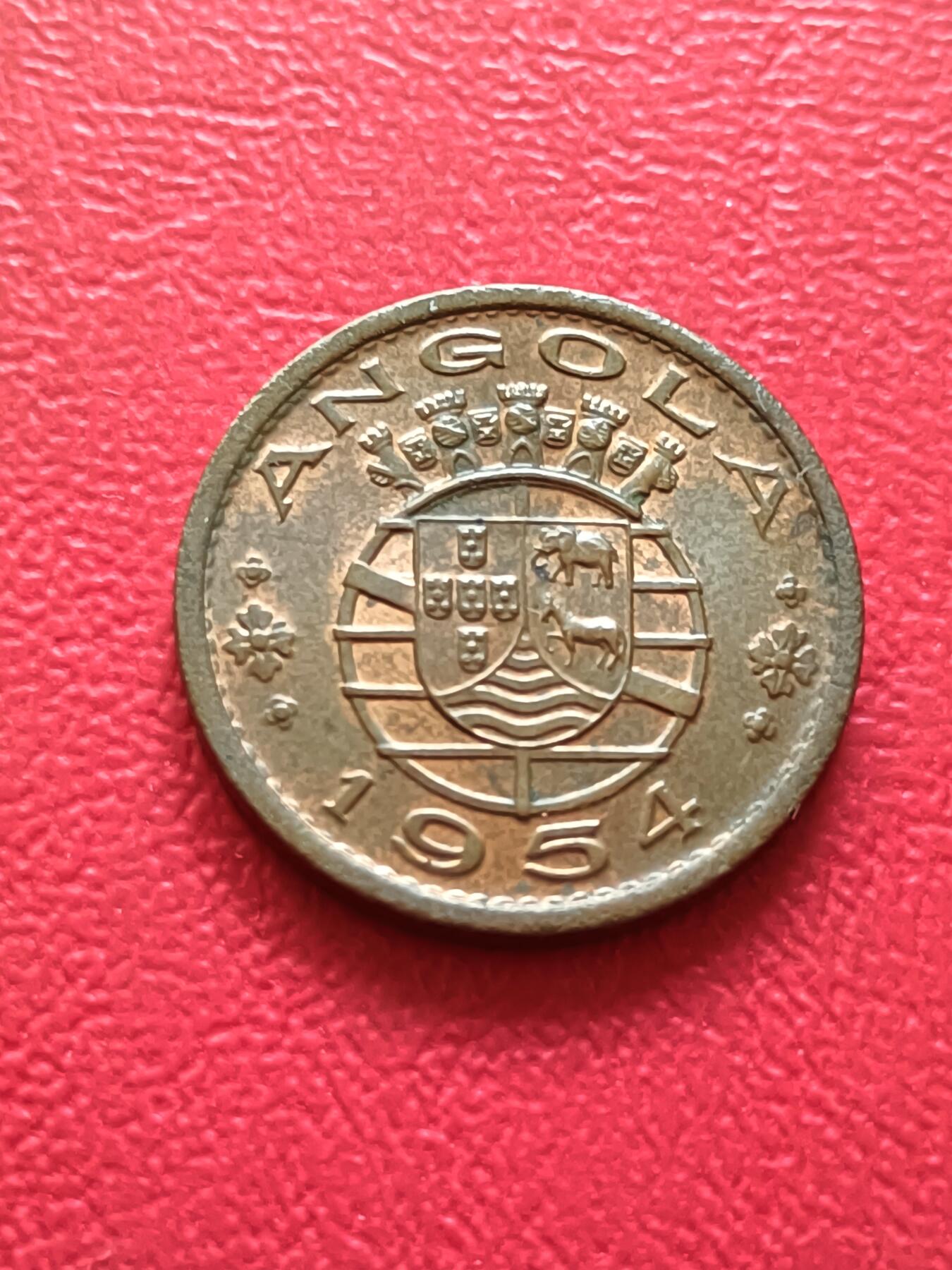 【云涧收藏】第六十四场 葡属安哥拉1954年50分