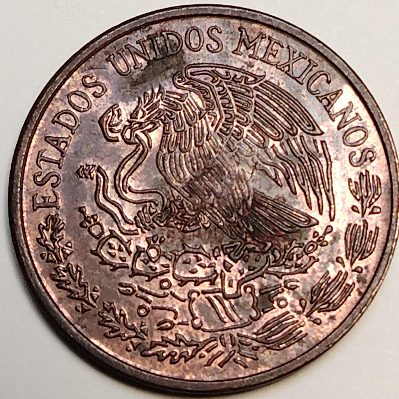 布加迪🐬～世界钱币(上海)🌾第 244 期 /  各国套币和散币 墨西哥🇲🇽 1971年 20分 自由帽图案 28.5mm