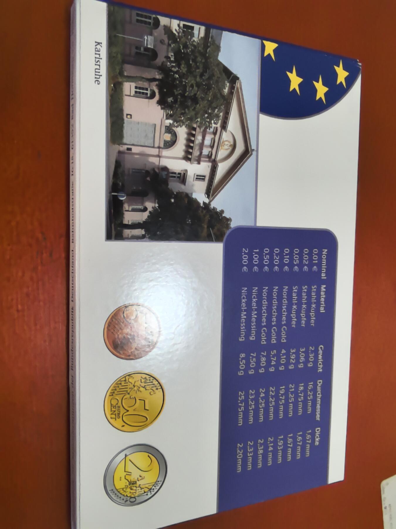 长老汇蛇年精选第四十九场拍卖 2005G德国8枚精制套币，面值3.88欧元，原厂外纸（2）