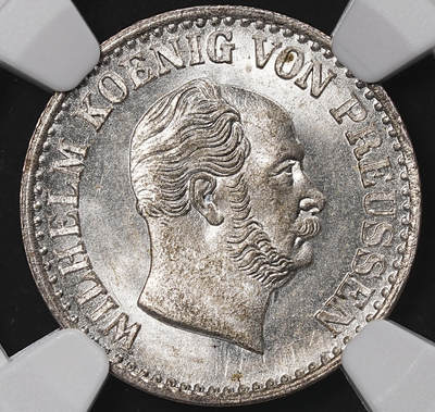 修遠堂世界钱币第八十五期 - NGC MS65 1870年普鲁士1银格罗申