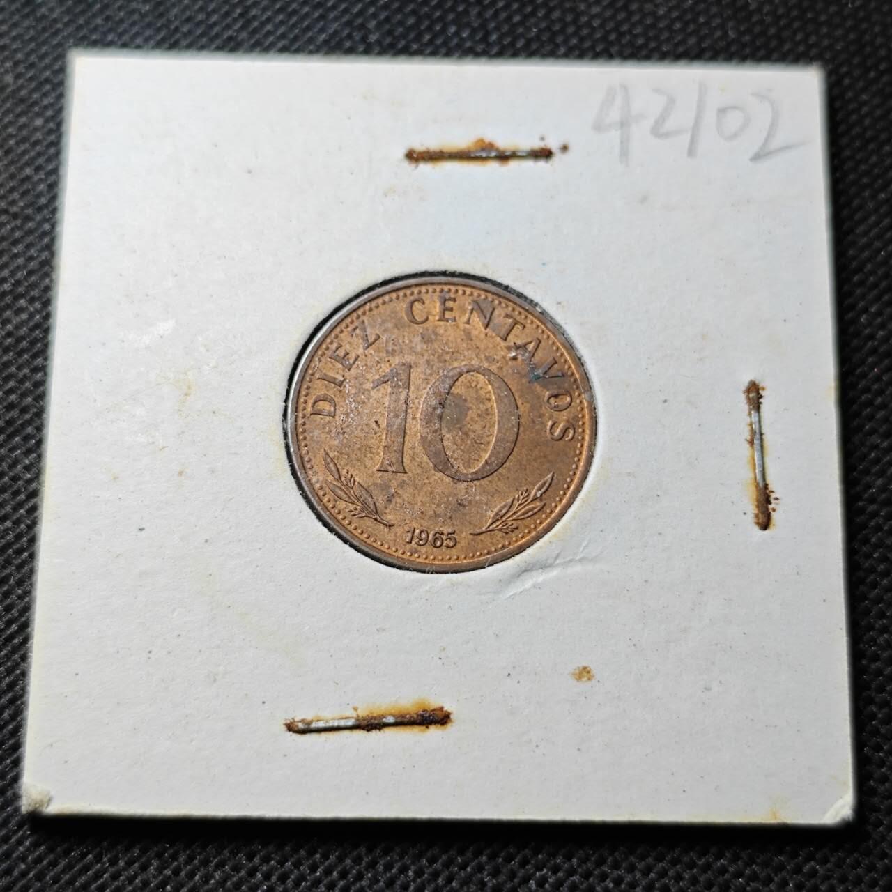 KK钱币收藏小铺 第342场 2月预留时间 周末发货  1965玻利维亚10分