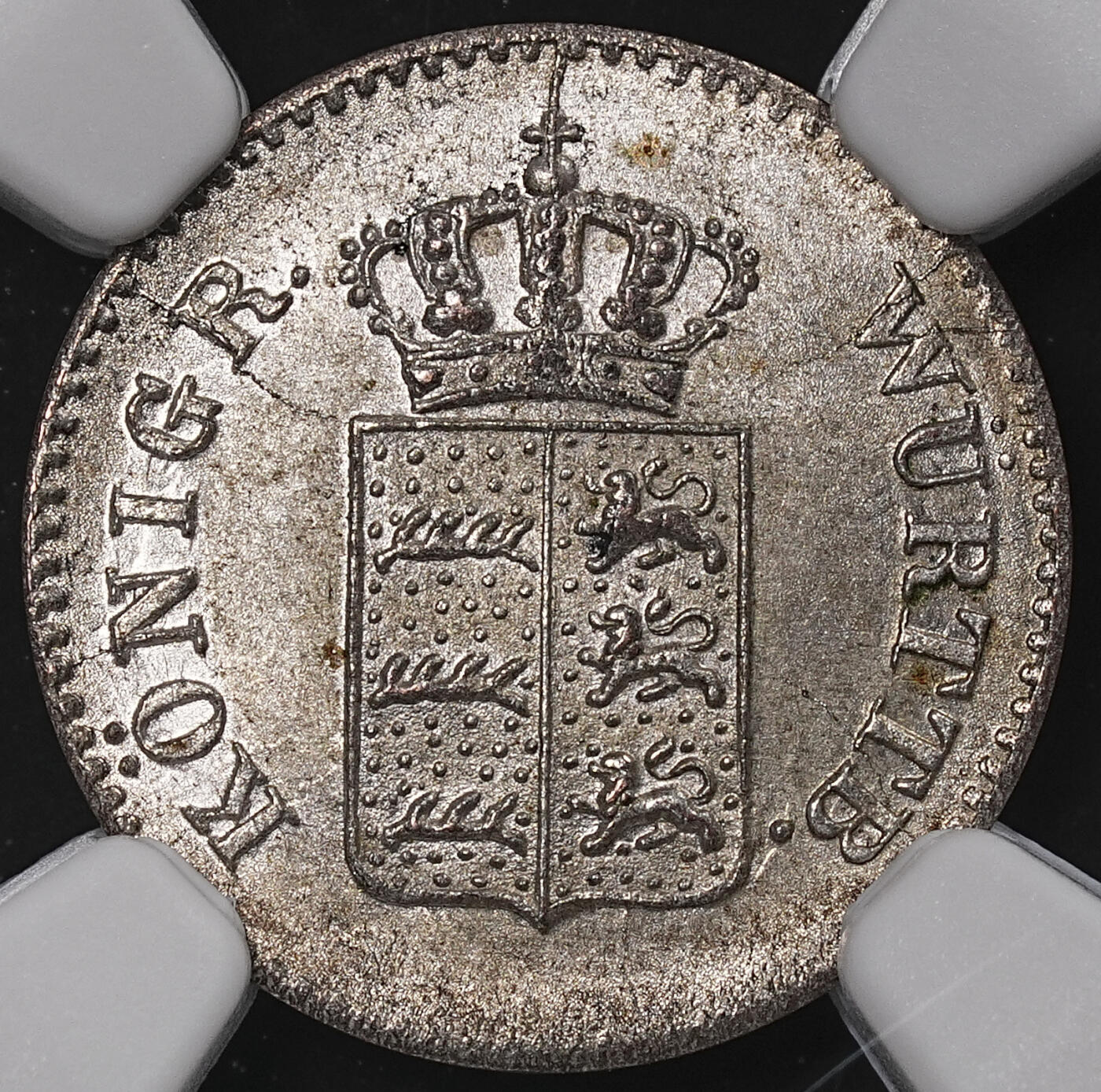 修遠堂世界钱币第八十五期 NGC MS64 1851年符腾堡1克鲁泽 冠军分