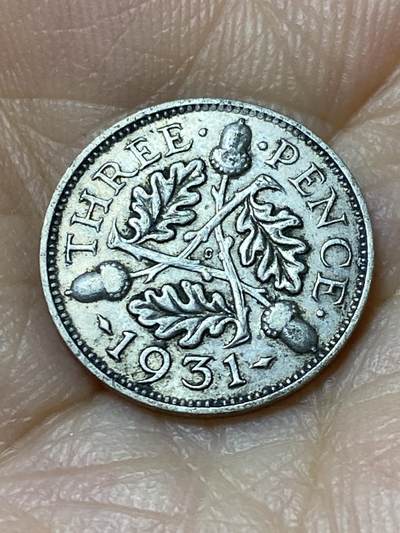 2025年第九十四场(总第一百二十场）外国好品散币(免佣金) - 英国🇬🇧1931年3便士银币(乔治五世第四版，500银)