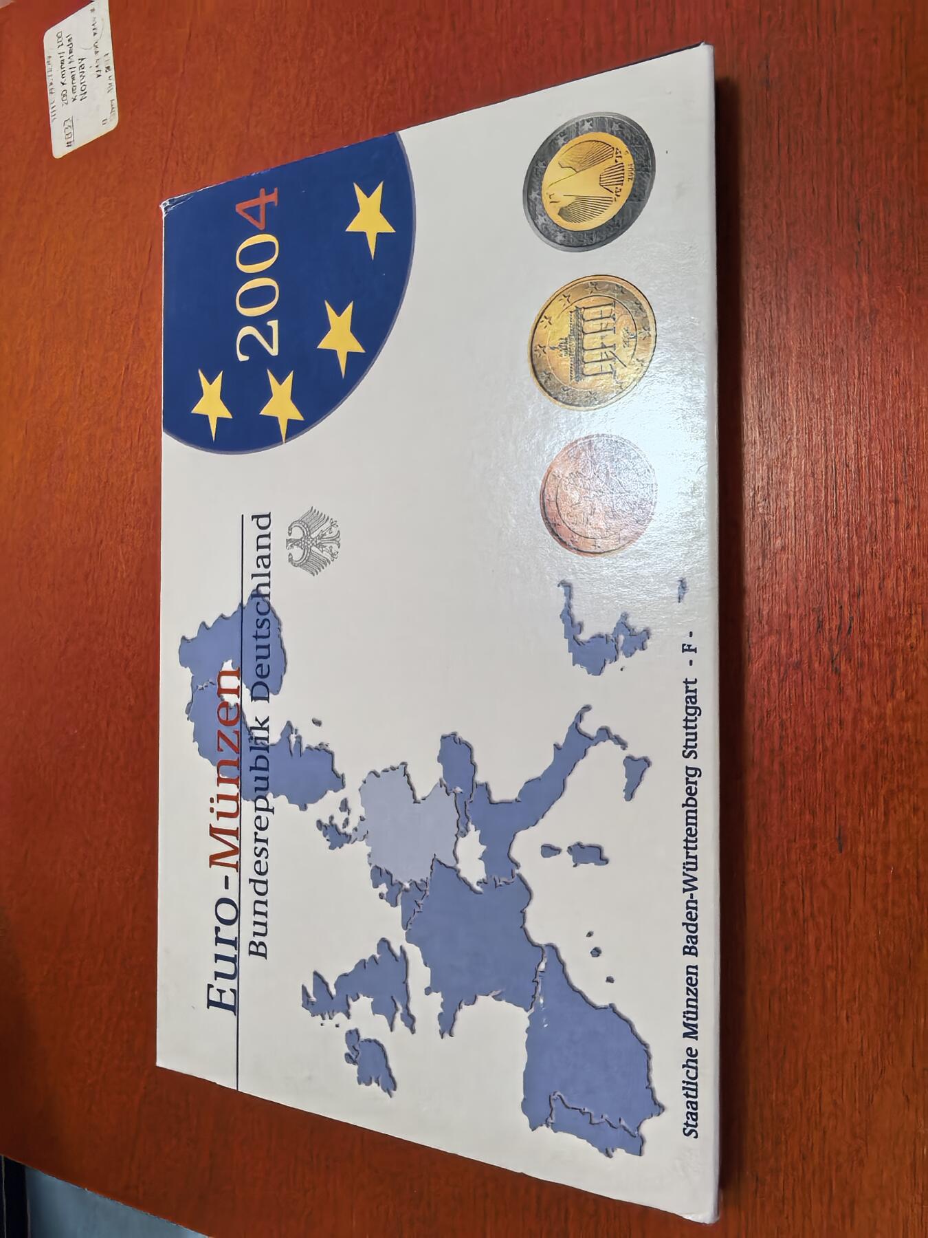 长老汇蛇年精选第四十九场拍卖 2004F德国欧元8枚精制套装，含外纸