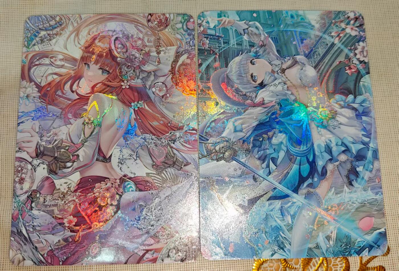 夜之极第三十一期 （9月20日周六晚9点截拍，欢迎竞拍） T画师 原神 妮露与神里绫华 2张 折光彩闪