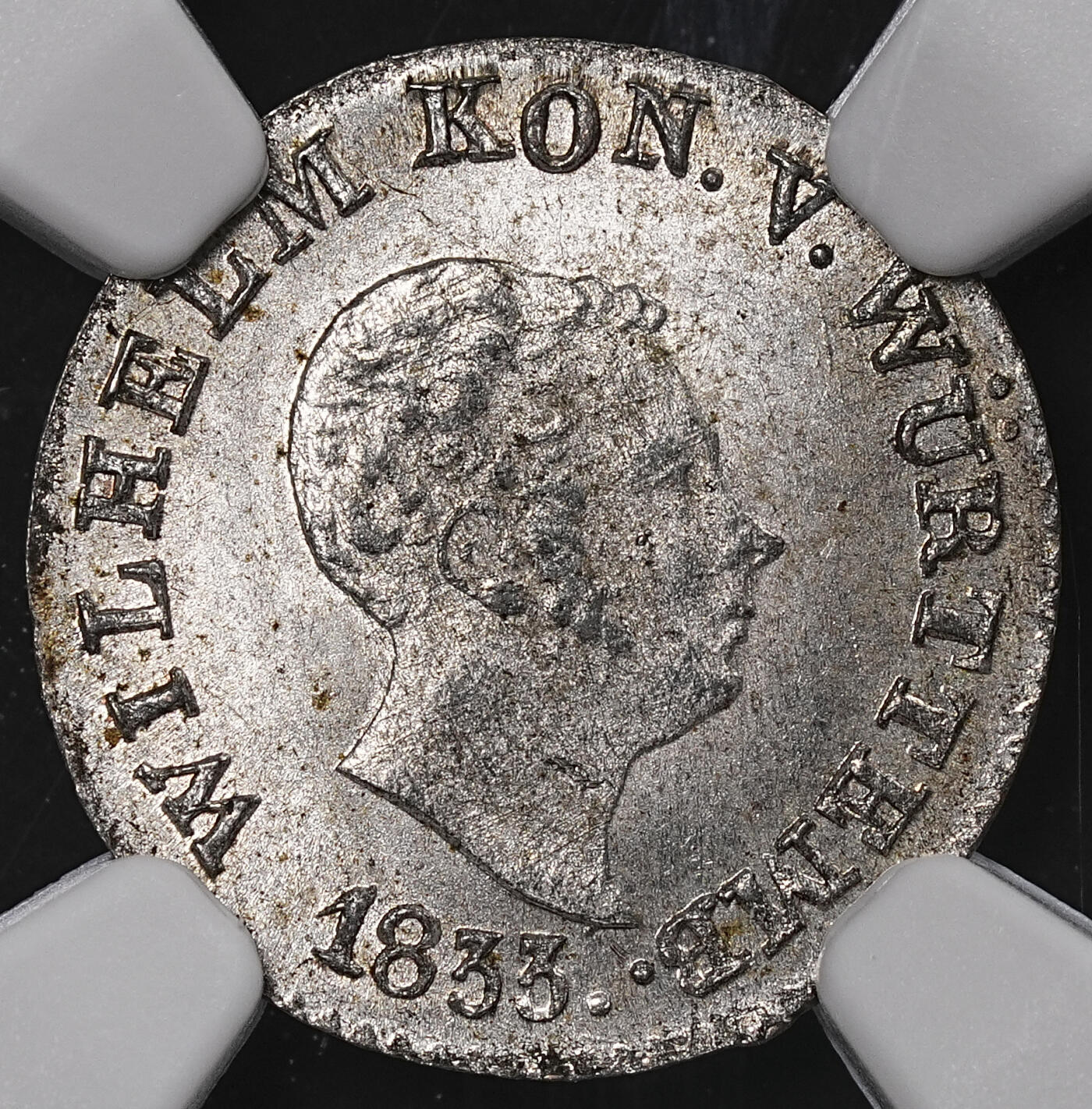 修遠堂世界钱币第八十五期 NGC MS65 1833年符腾堡1克鲁泽 唯一冠军分