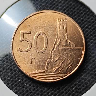 KK钱币收藏小铺 第342场 2月预留时间 周末发货 - 2006斯洛伐克共和50赫勒 