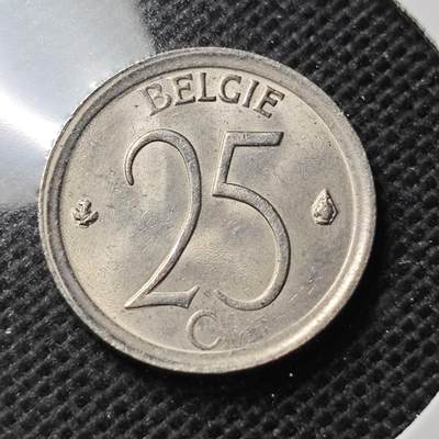 KK钱币收藏小铺 第342场 2月预留时间 周末发货 - 1964比利时25分 好品