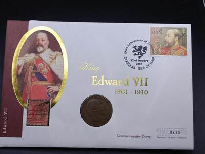 【淘币小摊】限时拍第七百四十九拍  克朗币邮币封场 满百包邮可预留两周  周一统一发货  - 英国1907年爱德华七世一便士铜币