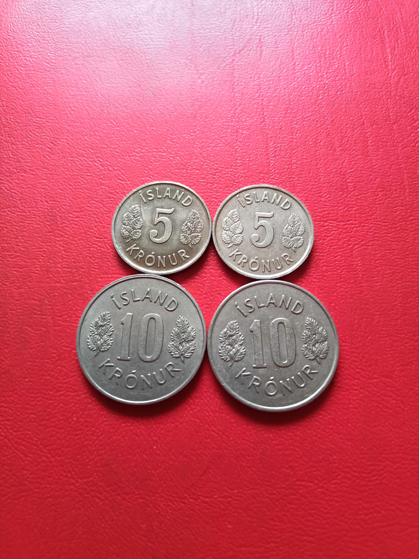 【云涧收藏】第六十四场 冰岛5、10克朗4枚