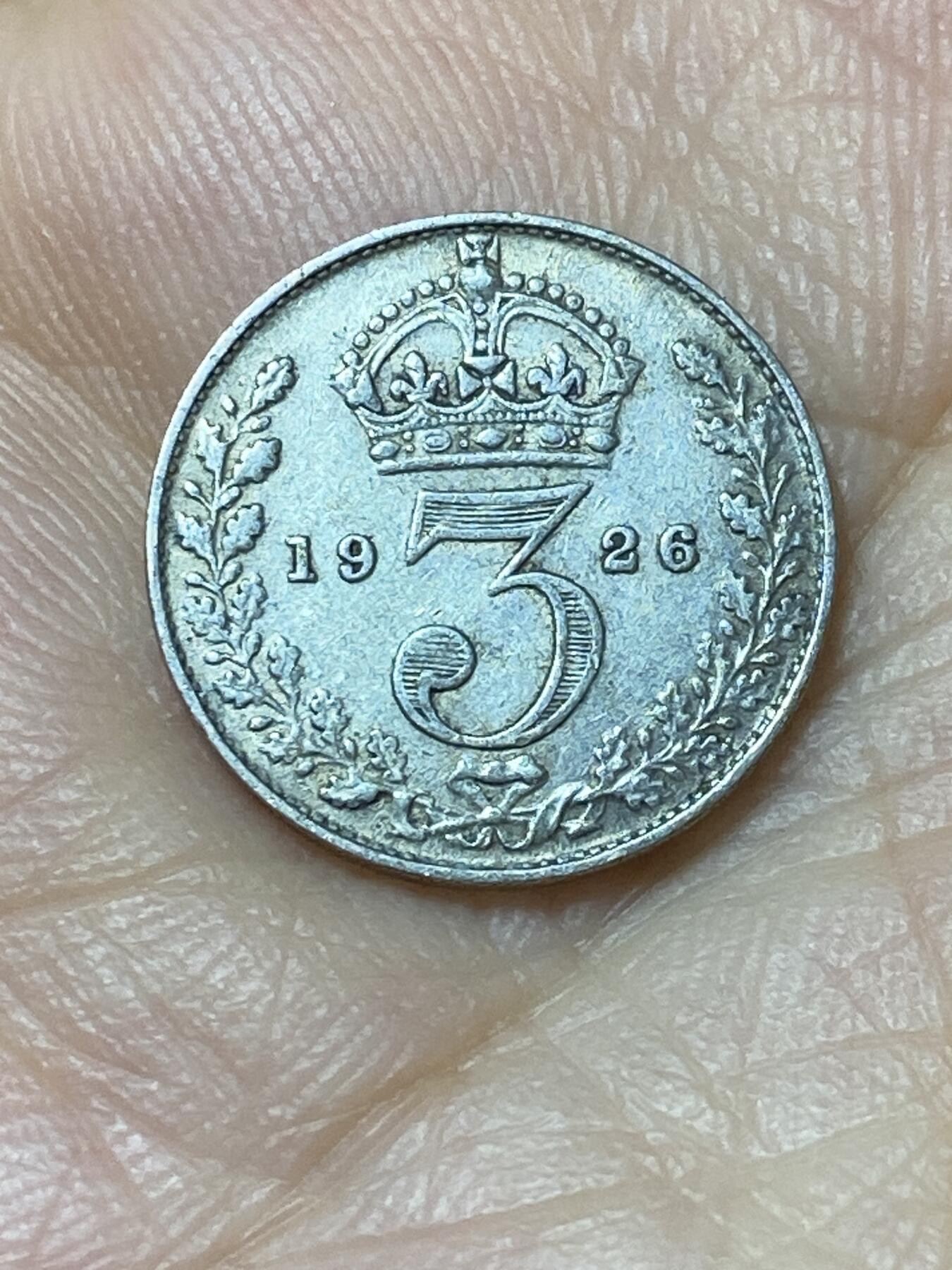 2025年第九十四场(总第一百二十场）外国好品散币(免佣金) 英国🇬🇧1926年3便士银币(乔治五世第二版关门年，500银)