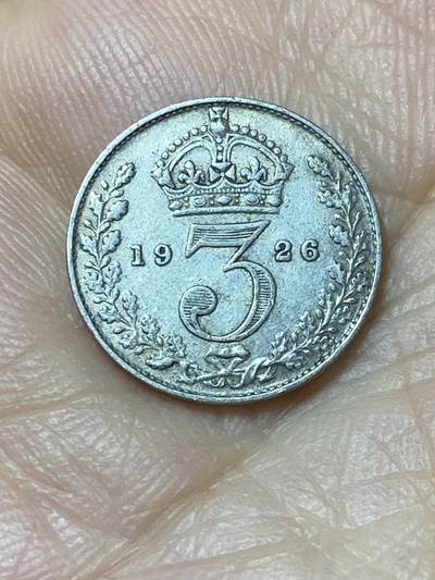 2025年第九十四场(总第一百二十场）外国好品散币(免佣金) - 英国🇬🇧1926年3便士银币(乔治五世第二版关门年，500银)