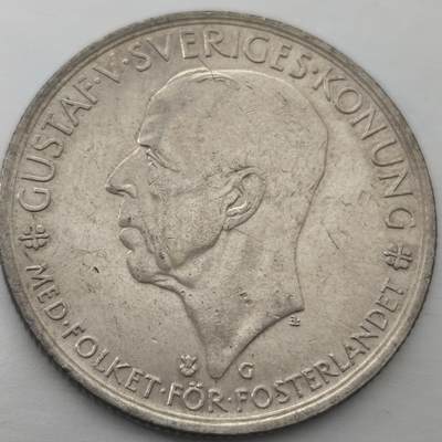 老蟹的宝藏🏴‍☠️ II-美国/奥地利/英国/其余国家评级币及散币 - 瑞典1935年5克朗银币 25g 0.9S