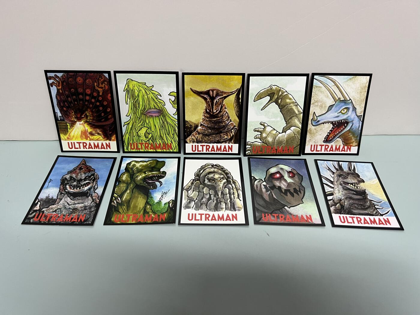 零元拍：RRParks Ultraman 归来的奥特曼 杰克奥特曼  圆谷公司 杰克奥特曼  手绘复刻卡 超人气怪兽很多 非常稀有 大比例 10张一起拍！编号见卡背 
