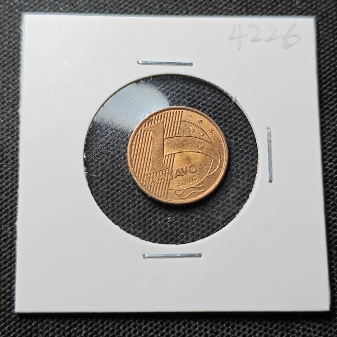 KK钱币收藏小铺 第342场 2月预留时间 周末发货  2004巴西1分 好品