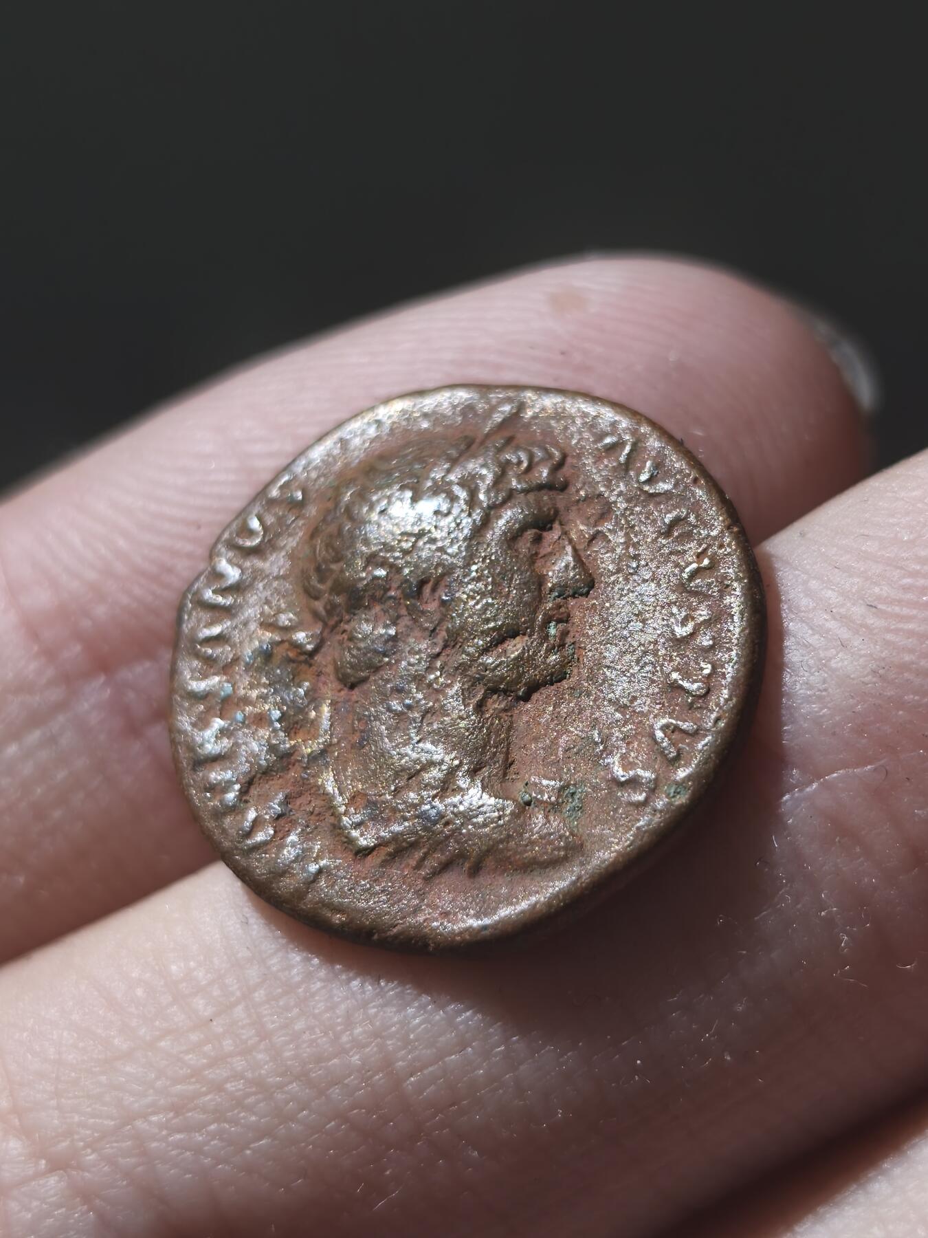 星盘世界钱币九月二十七日古典币精品专场 少见！古罗马帝国 哈德良（公元 117-138）夸德伦（塞米斯？）3.9g铜币 正面为带着桂冠的哈德良头像，背面为希腊传统弦乐器，神话中由赫耳墨斯发明的里拉琴。夸德伦铜币和罗马帝国后期铜币不同，曾被大批熔融重铸较为少见，此品相铭文清晰图案打制完整实属难得。