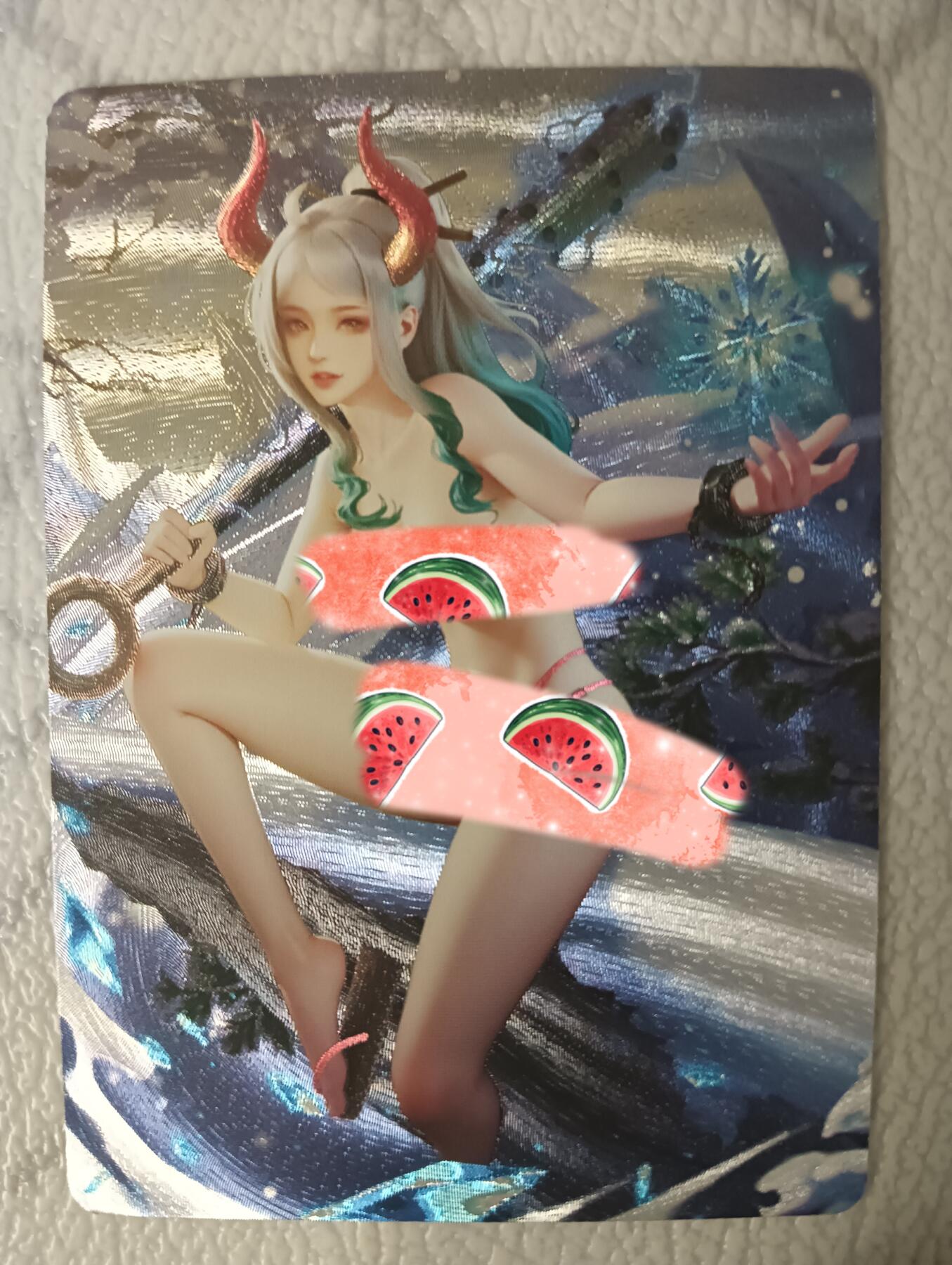 花开卡拍第39期（9月21号周日截拍，品控勿拍!!!拍品不寄存，运费5元，自制卡难免瑕疵，可能存在轻微撞角爆边等出厂瑕疵，品控介意勿拍！） 五月卡牌 粗闪工艺 大和艺术版一张