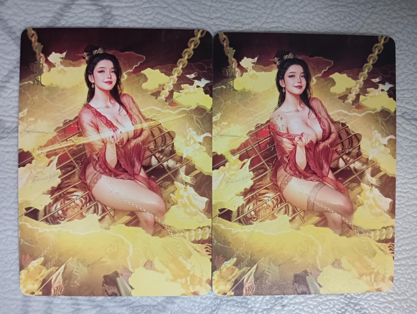 花开卡拍第39期（9月21号周日截拍，品控勿拍!!!拍品不寄存，运费5元，自制卡难免瑕疵，可能存在轻微撞角爆边等出厂瑕疵，品控介意勿拍！） 燎原 焱卡文化 人间传 贾南风 普卡