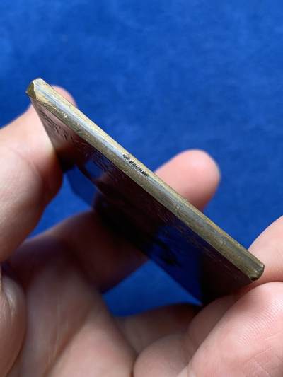 《竞宝斋》第420场 周日，周一，周二  3场连拍 （全场包邮） 法国奥古斯特·孔德方型纪念铜章 94克 50.6*71.8mm