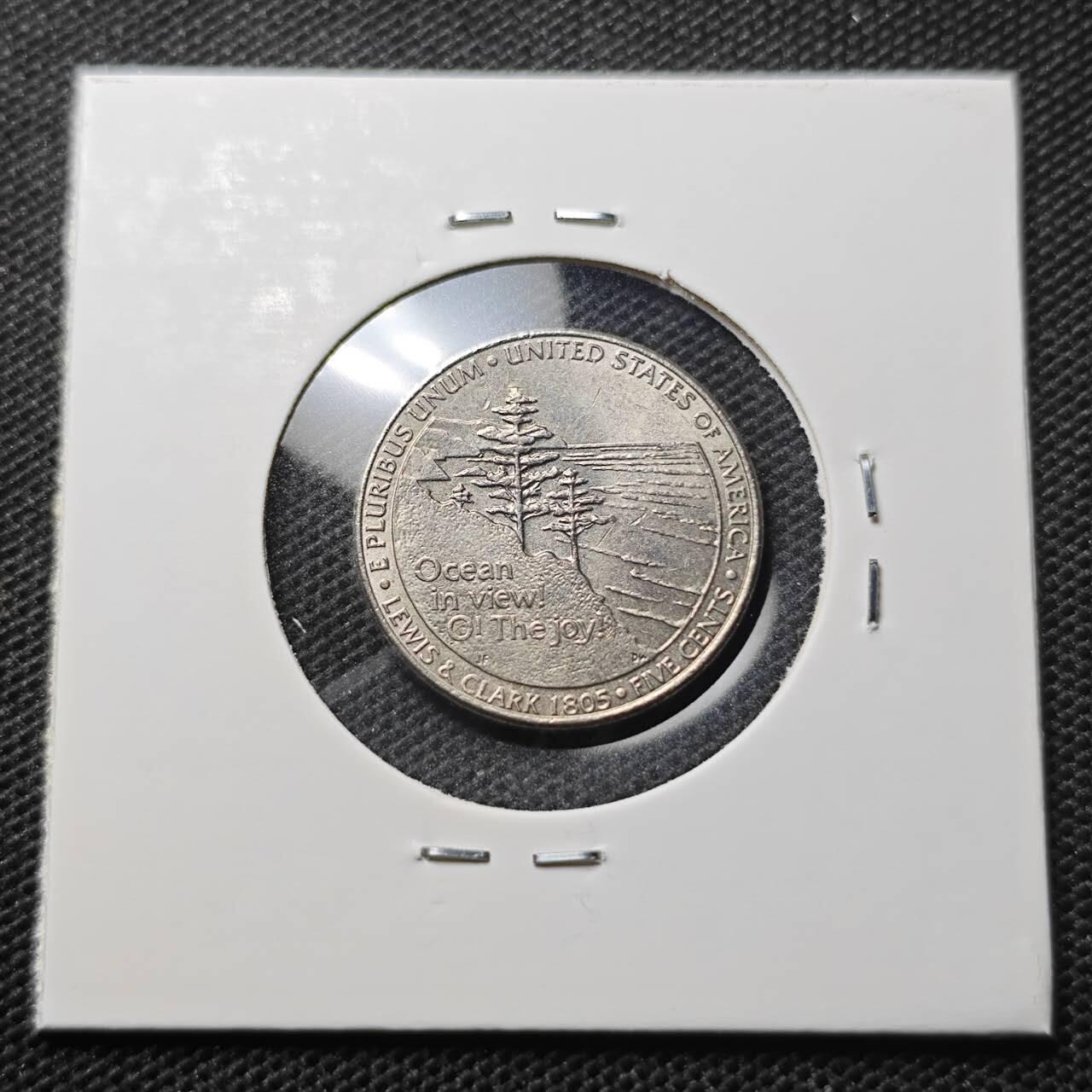 KK钱币收藏小铺 第343场 2月预留时间 周末发货  2005美国5美分纪念币 好品