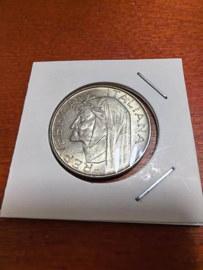长老汇蛇年精选第五十场拍卖 - 1965意大利但丁500里拉类精制银币