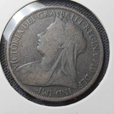 KK钱币收藏小铺 第343场 2月预留时间 周末发货 - 1896英国1便士铜币