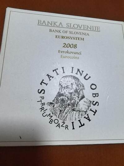 长老汇马年精选第二场拍卖 - 2008斯洛文尼亚9枚欧元套装，卡装