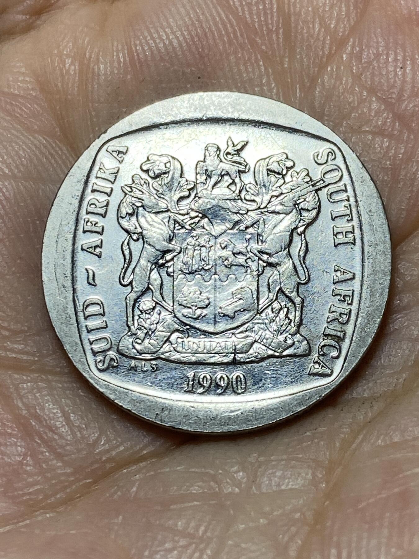 2025年第九十四场(总第一百二十场）外国好品散币(免佣金) 南非🇿🇦1990年2兰特(独立后第八套)