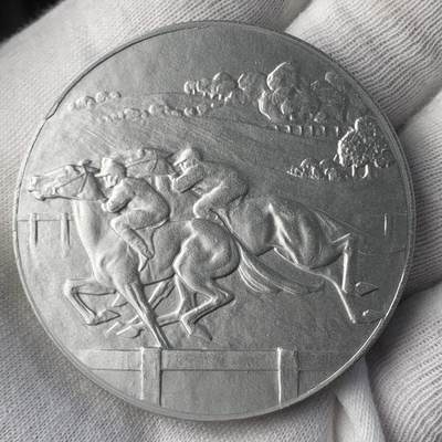 掌中浮雕-藏着的欧洲第036场 - 赛马纪念章，材质不详，51mm，26g