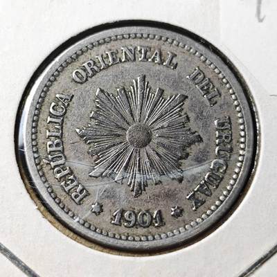 KK钱币收藏小铺 第344场 2月预留时间 周末发货 -  1901乌拉圭2分