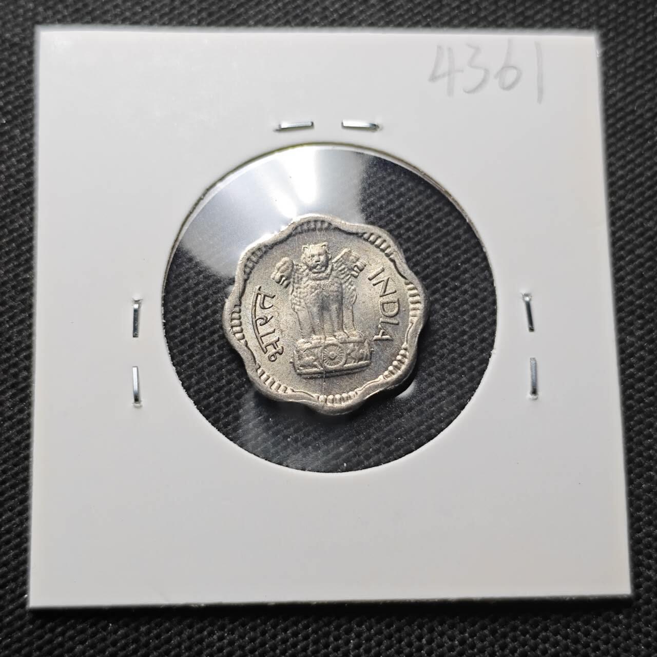 KK钱币收藏小铺 第343场 2月预留时间 周末发货  1964印度2派沙 好品