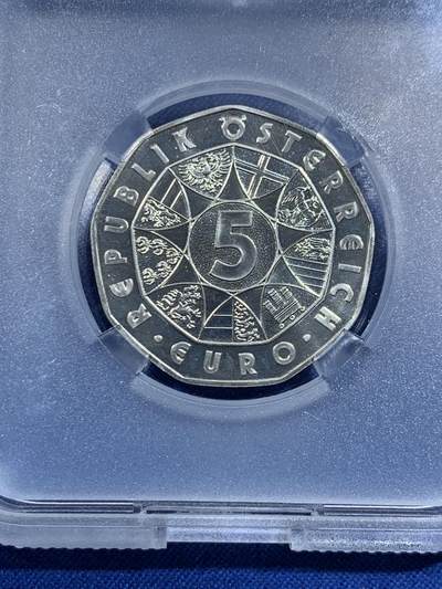 《竞宝斋》第420场 周日，周一，周二  3场连拍 （全场包邮） TQG MS68 奥地利2006年欧洲之星-莫扎特250年诞辰5欧元普制银币 10克 800银