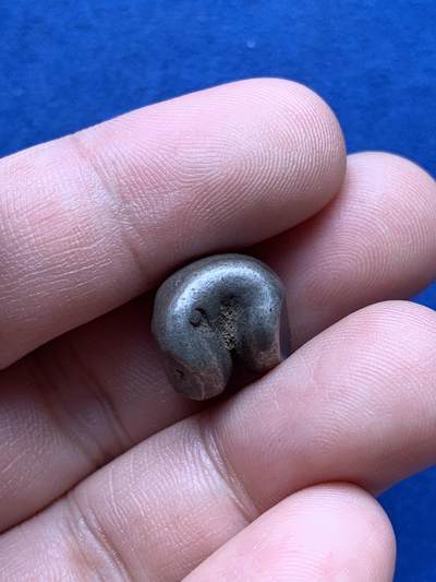 《竞宝斋》第420场 周日，周一，周二  3场连拍 （全场包邮） 泰国18世纪子弹银屁股锭 1泰铢 15.2g 拉玛四世/五世