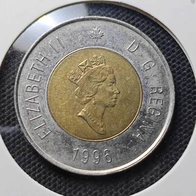 KK钱币收藏小铺 第343场 2月预留时间 周末发货 -  1996加拿大2元