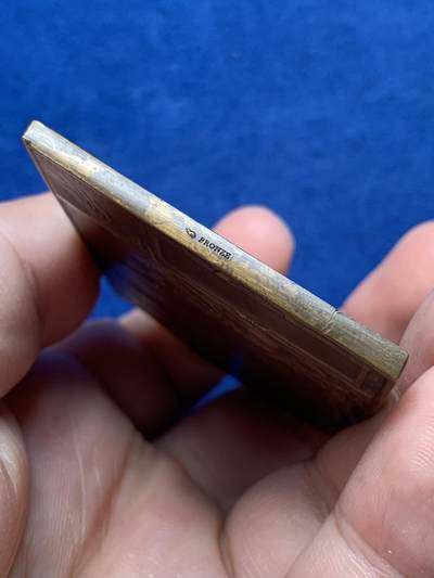 《竞宝斋》第420场 周日，周一，周二  3场连拍 （全场包邮） 名家A. BORREL1905年作「垂钓」青铜奖章 77.2克 47.8*63.5mm 丰饶角铜标