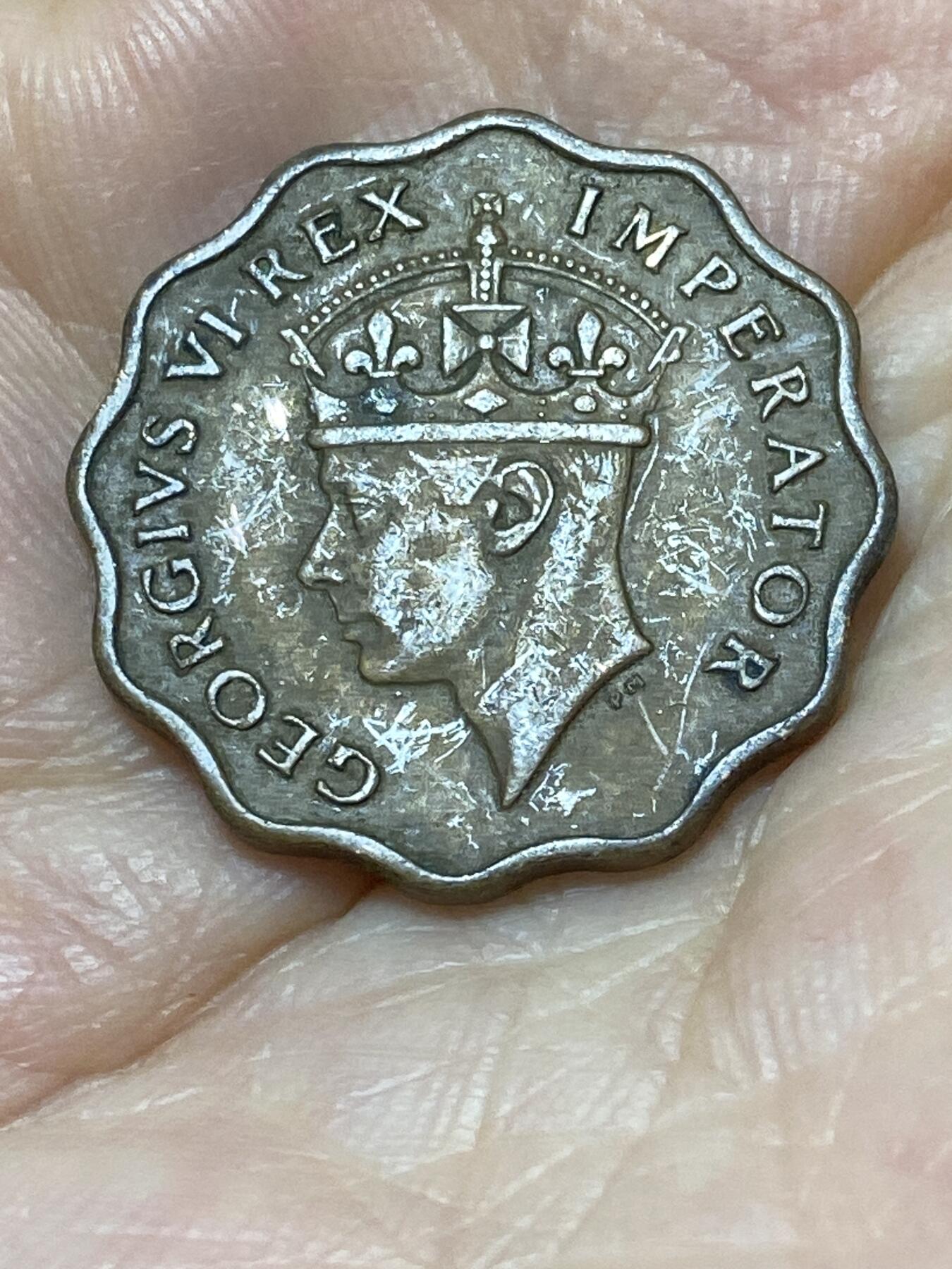 2025年第九十四场(总第一百二十场）外国好品散币(免佣金) 少见好品–英属塞浦路斯1942年1皮阿斯特(乔治六世时期第二版，首发年)