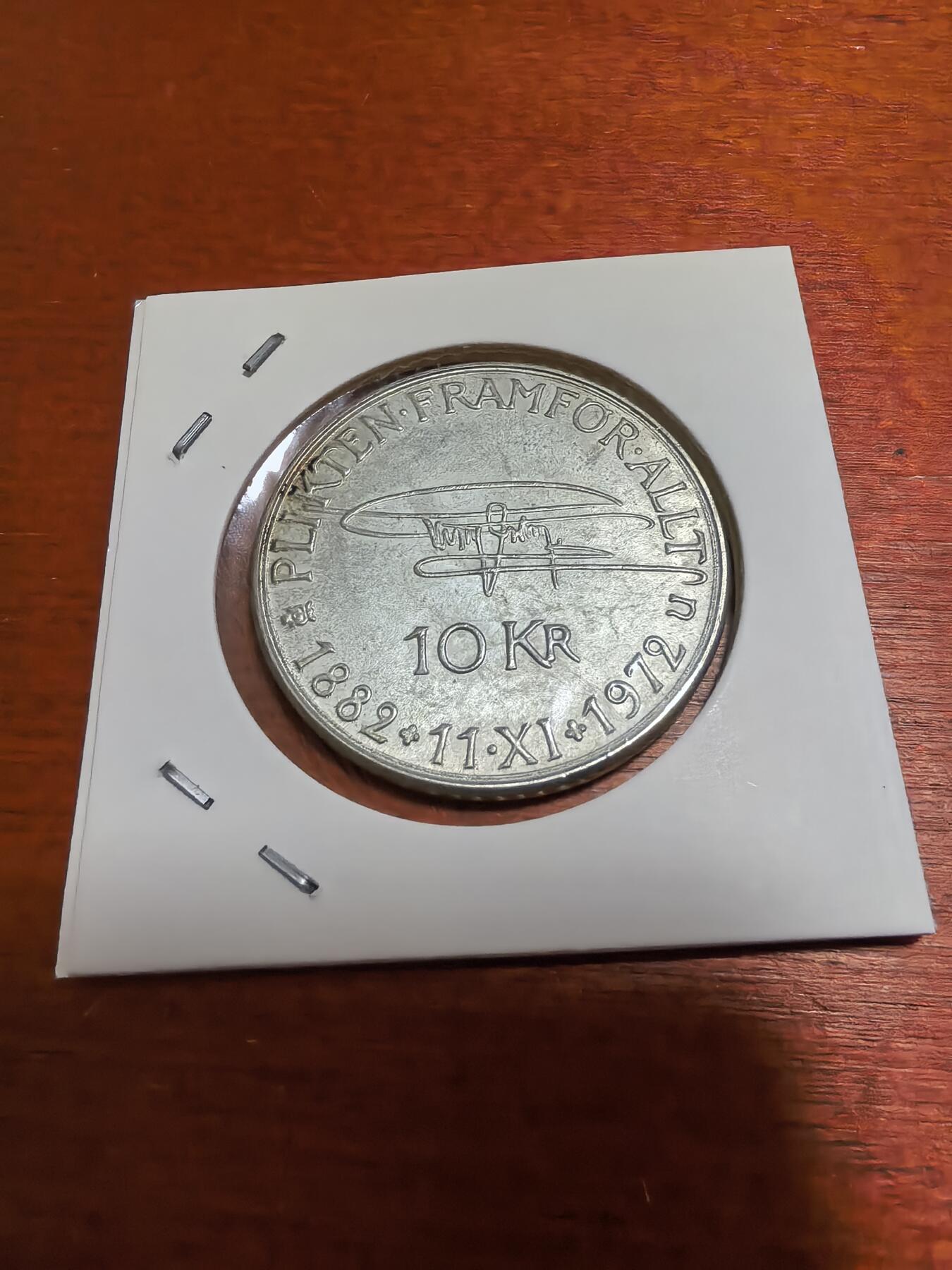 长老汇蛇年精选第五十场拍卖 1972瑞典古斯塔夫六世10克朗银币