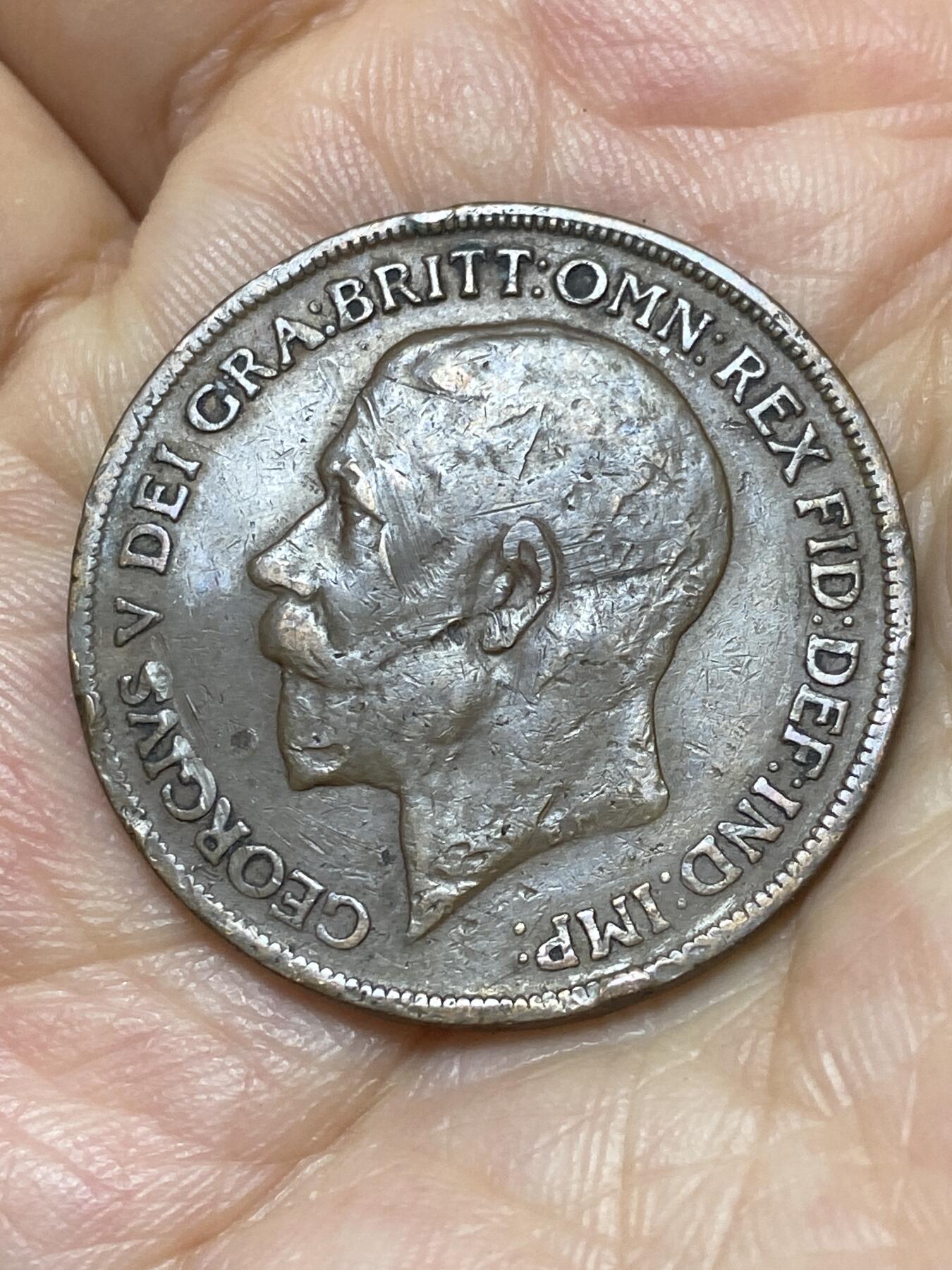 2025年第九十四场(总第一百二十场）外国好品散币(免佣金) 英国🇬🇧1920年1便士(乔治五世第一版)