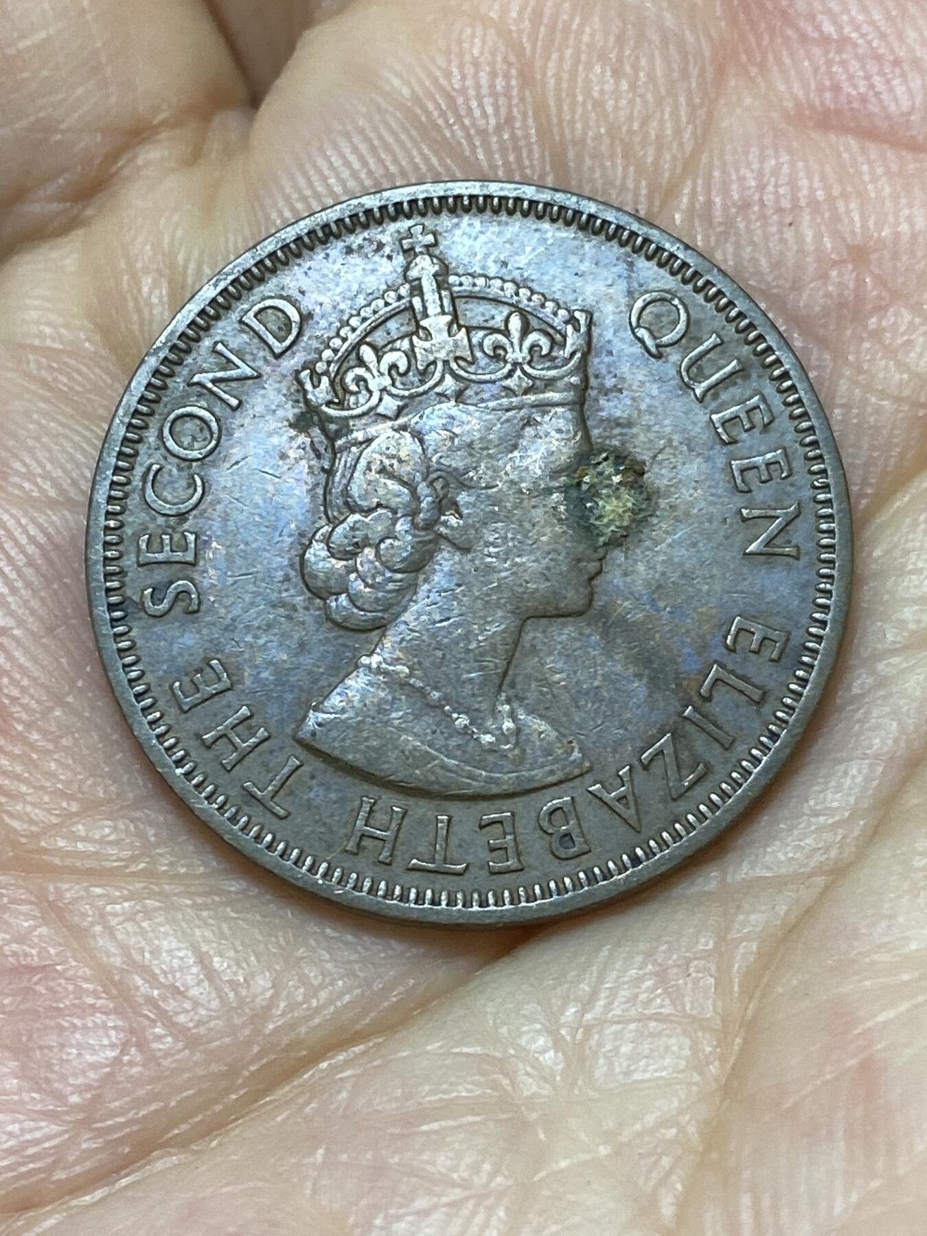 2025年第九十四场(总第一百二十场）外国好品散币(免佣金) 英属塞浦路斯1955年5米尔(伊丽莎白二世青年带冠，首发年仅发行2年)