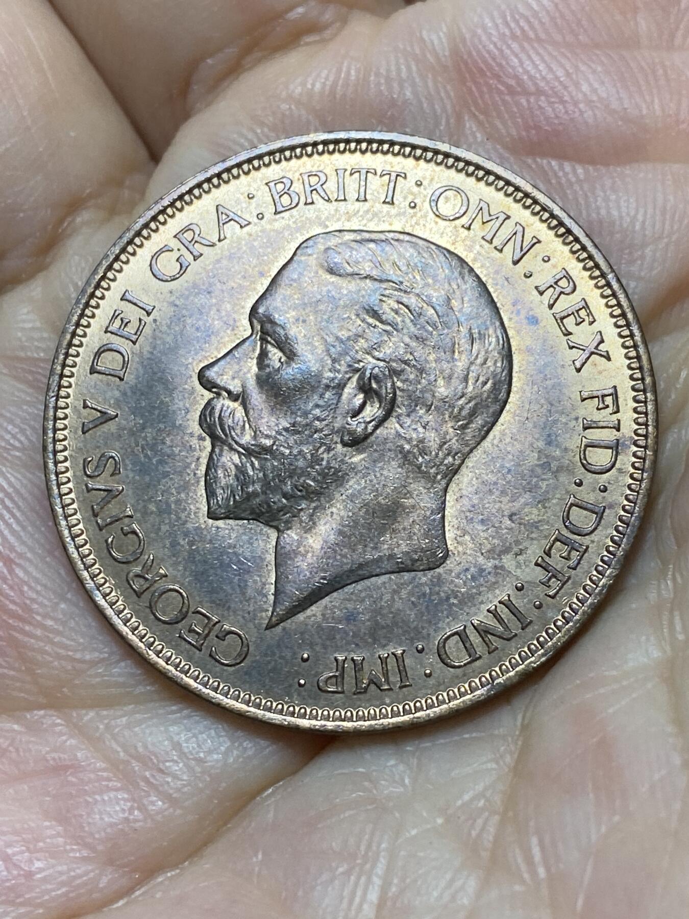 2025年第九十四场(总第一百二十场）外国好品散币(免佣金) 带光好品–英国🇬🇧1936年1便士(乔治五世逝世年，第三版关门年)
