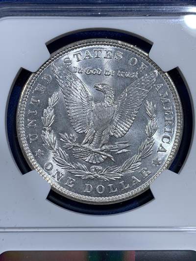 《竞宝斋》第420场 周日，周一，周二  3场连拍 （全场包邮） NGC MS64 美国1886年摩根1美元银币