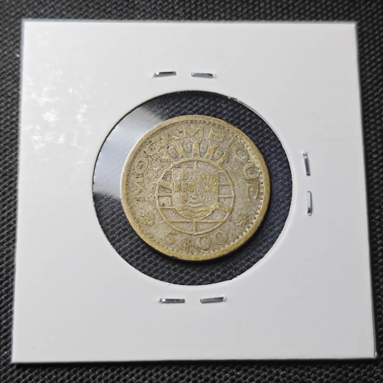 KK钱币收藏小铺 第343场 2月预留时间 周末发货  1960葡属莫桑比克5埃斯库多银币