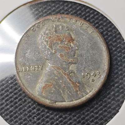 KK钱币收藏小铺 第343场 2月预留时间 周末发货 - 1943美国1美分 铁币