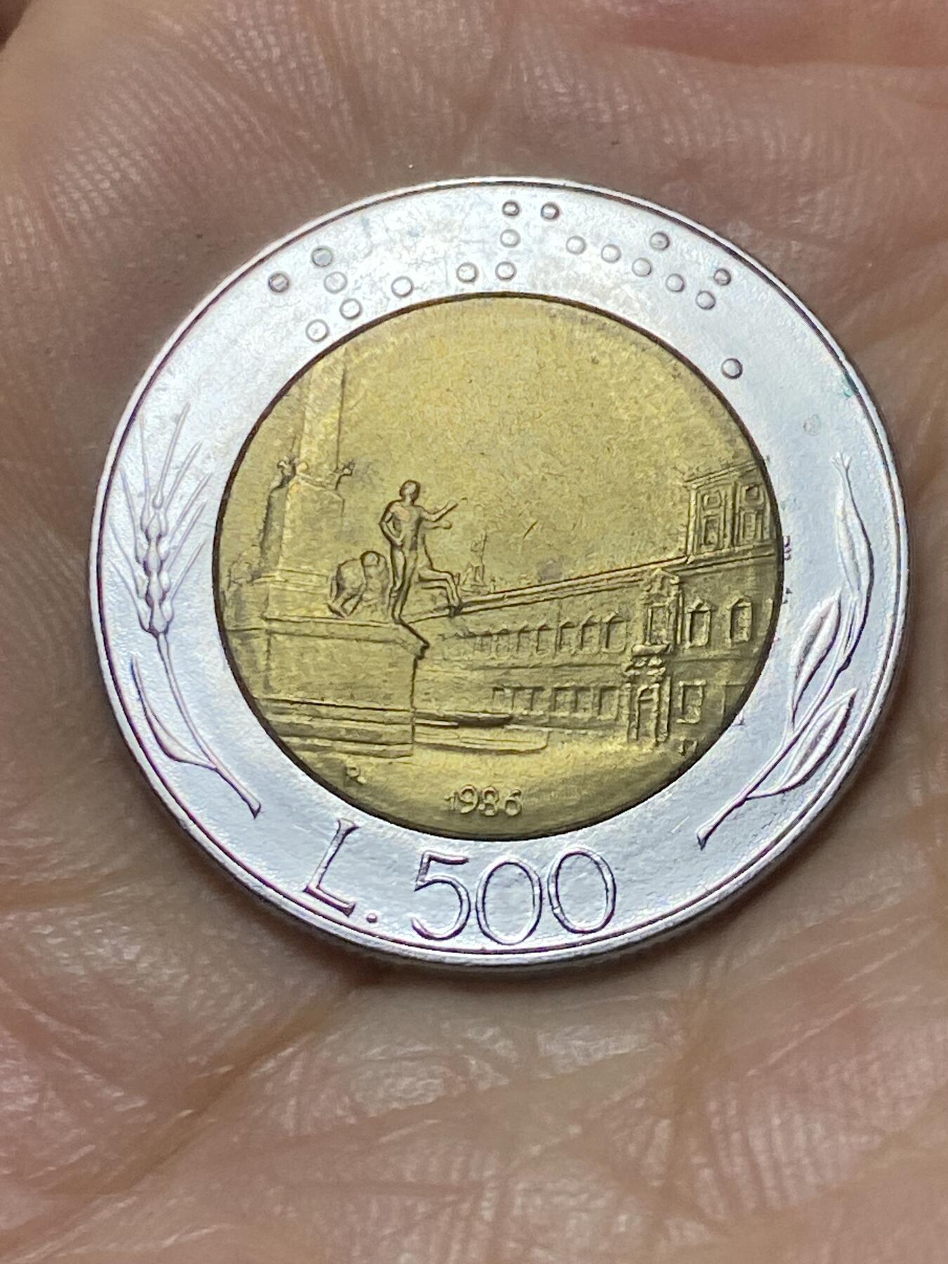 2025年第九十四场(总第一百二十场）外国好品散币(免佣金) 意大利🇮🇹1985年500里拉(共和国时期，第二版)